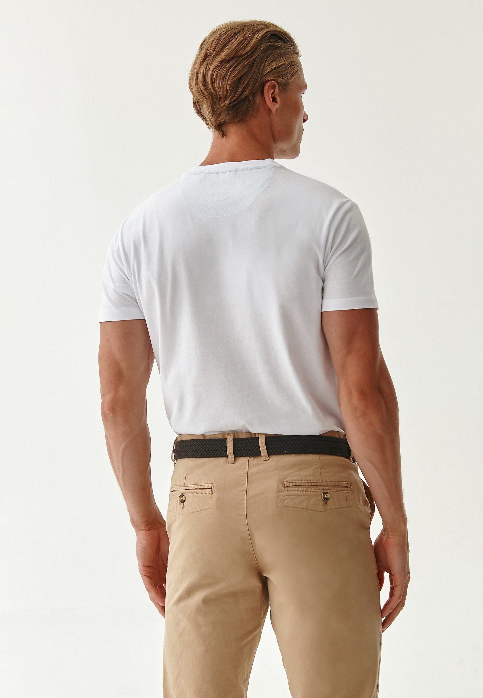 MEN'S COTTON T-SHIRT MIKIN 8 MEN'S COTTON T-SHIRT MIKIN 8 WHITE 78084