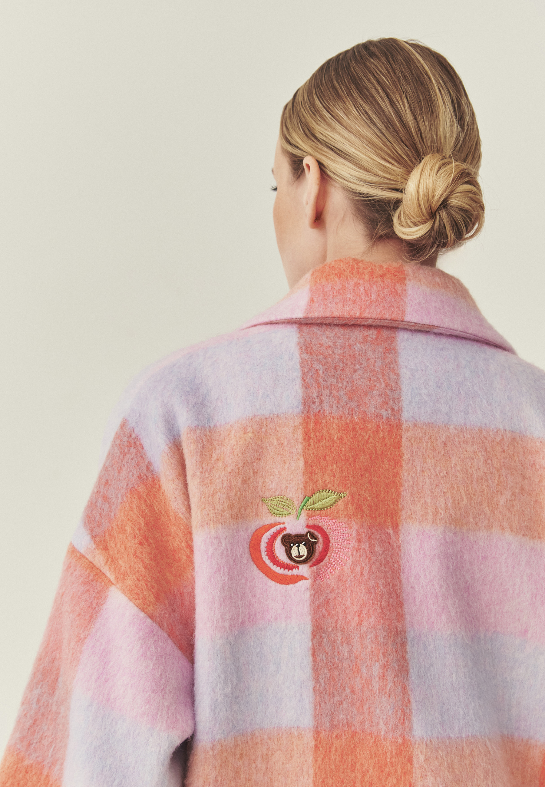 KOLOROWY PŁASZCZ Z WEŁNĄ - MISIOLA MULTIKOLOR 2