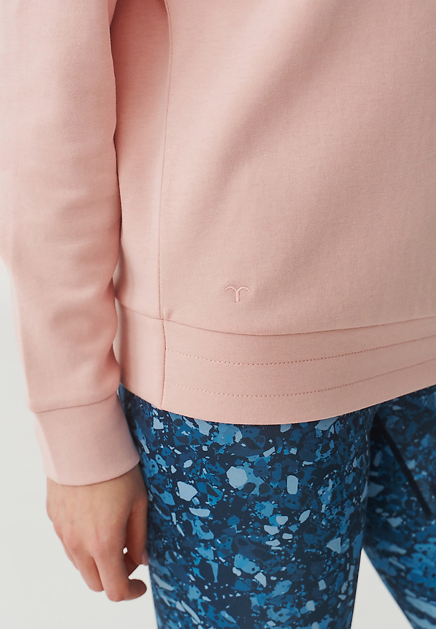 LADIES’ SWEATSHIRT WITH WATER NECKLINE - SILVANA LADIES’ SWEATSHIRT WITH WATER NECKLINE - SILVANA RÓŻOWY 5