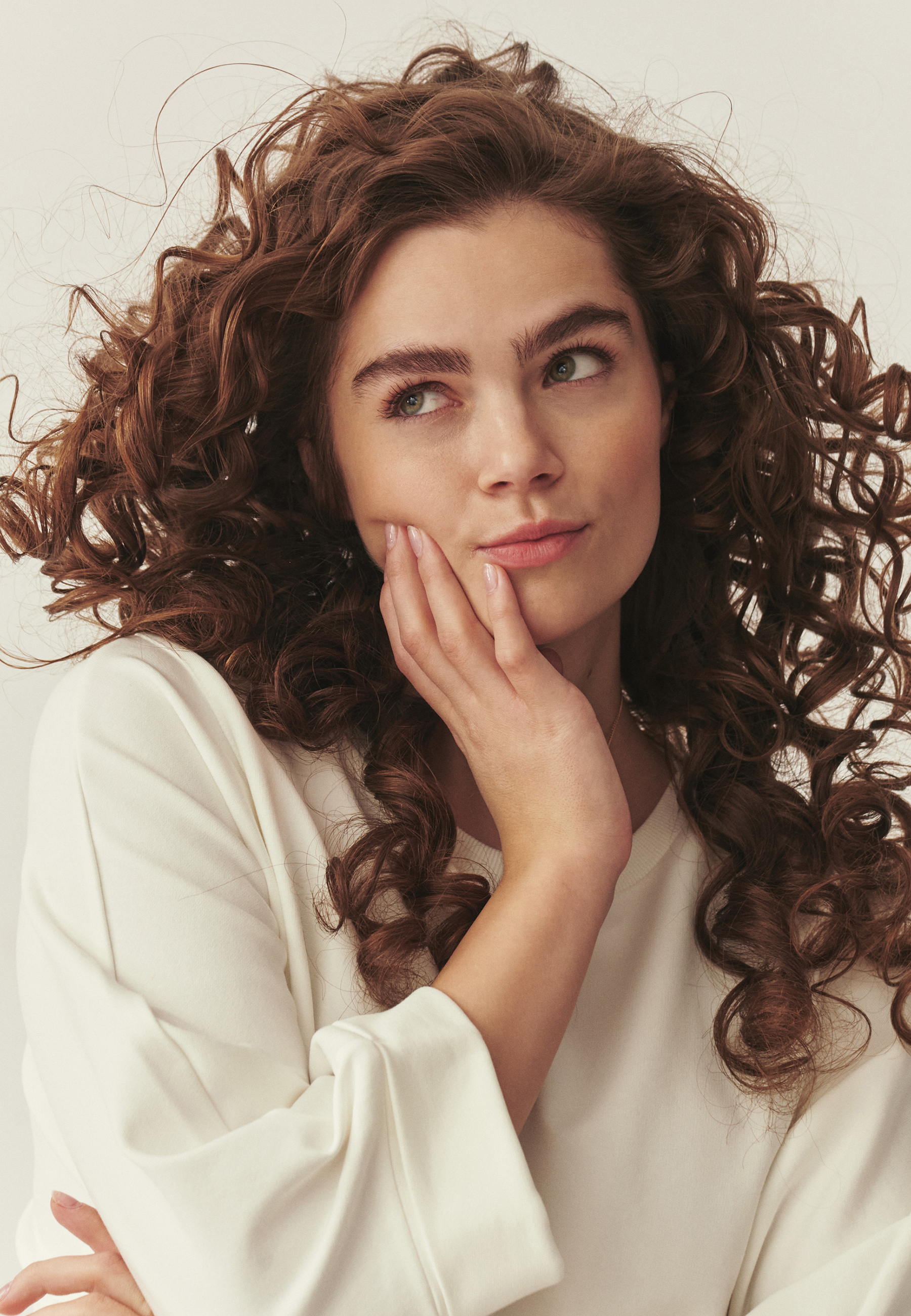 DZIANINOWA BLUZA Z BAWEŁNĄ -SULEN