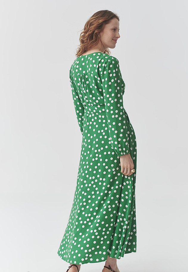 ROCHIE MAXI DIN VISCOZĂ, CU BULINE — SIA ROCHIE MAXI DIN VISCOZĂ, CU BULINE — SIA MULTICOLOR 4