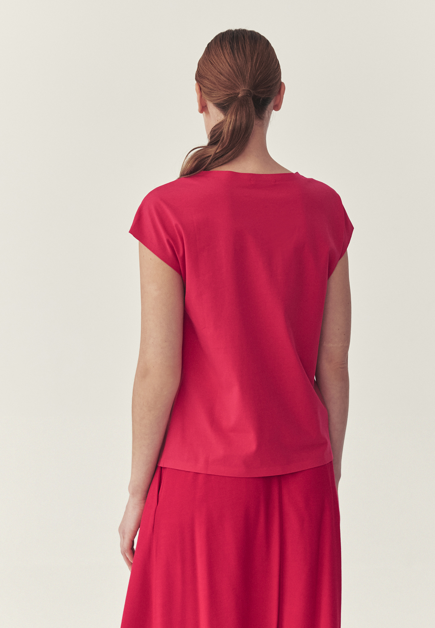 DZIANINOWA BLUZKA Z BAWEŁNĄ - MIKANDA SZARY 2