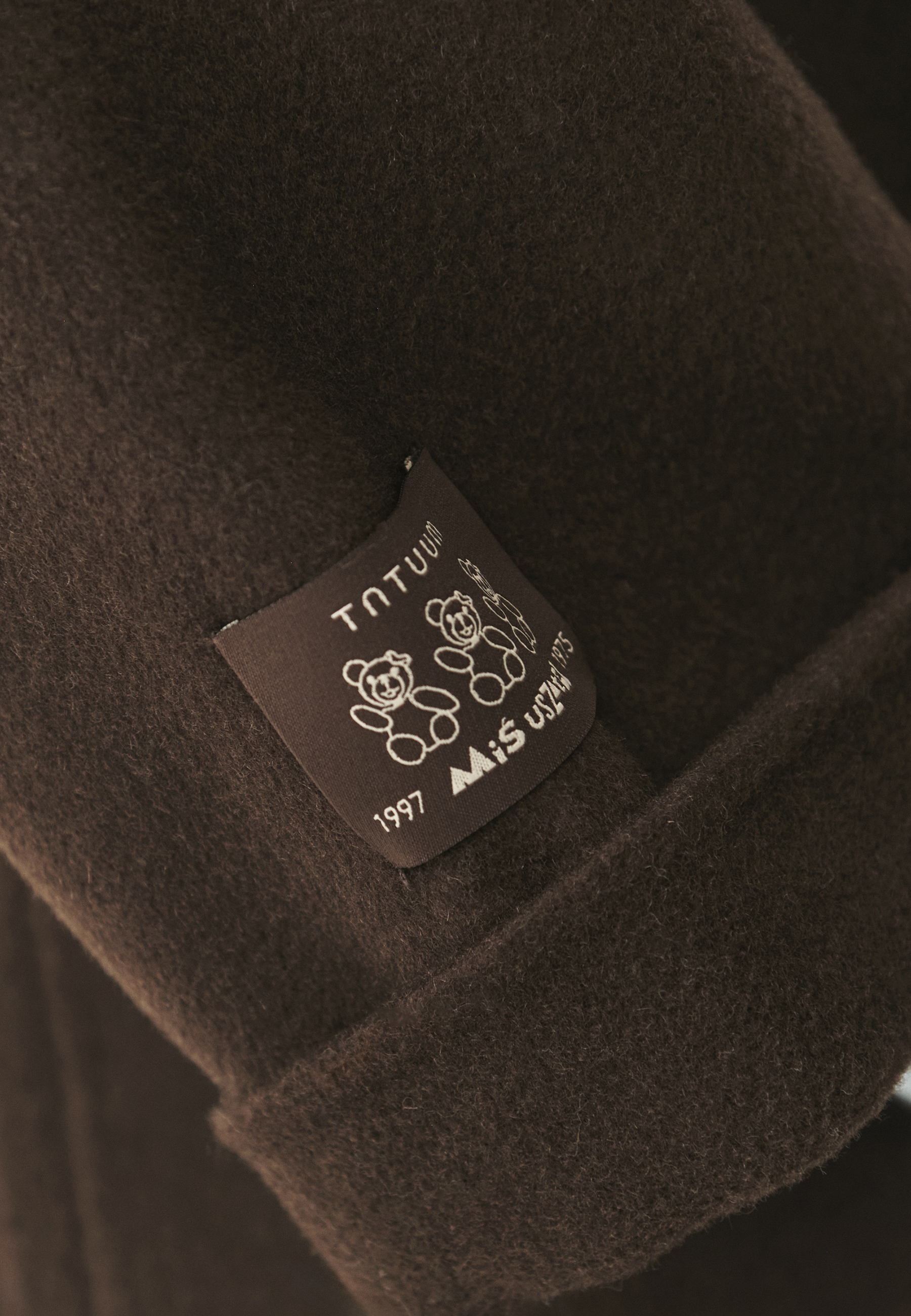 HAFTOWANY PŁASZCZ Z WEŁNĄ - MORIVIKA BRĄZOWY 2