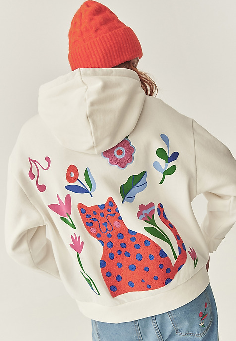 HAFTOWANA BLUZA Z KAPTUREM - ADENA 1 HAFTOWANA BLUZA Z KAPTUREM - ADENA 1