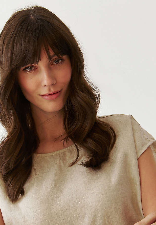LADIES’ LINEN BLOUSE - KRIKO 1 LADIES’ LINEN BLOUSE - KRIKO 1 BEŻOWY 4