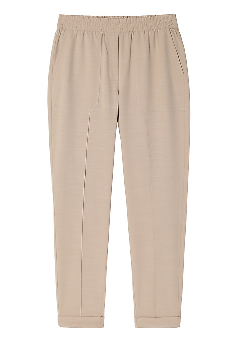 LADIES’ PANTS WITH TURNED-UP CUFFS - SUMIKO BEIGE 2