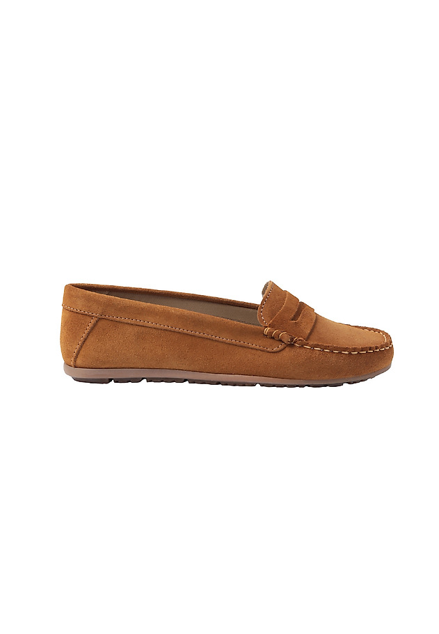LADIES' SUEDE LOAFERS SISI LADIES' SUEDE LOAFERS SISI BEIGE 2