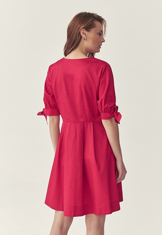 FLARED COTTON DRESS - PAVRA Z color PINK FLARED COTTON DRESS - PAVRA Z color PINK