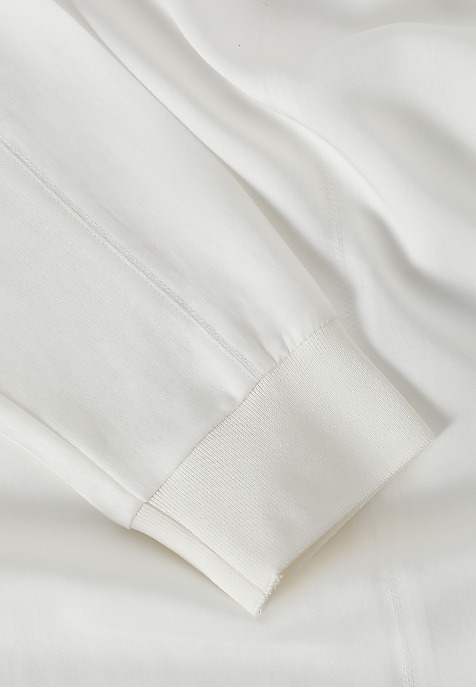 LADIES’ LONG-SLEEVED BLOUSE WITH BOAT NECKLINE - VIKI ECRU 2