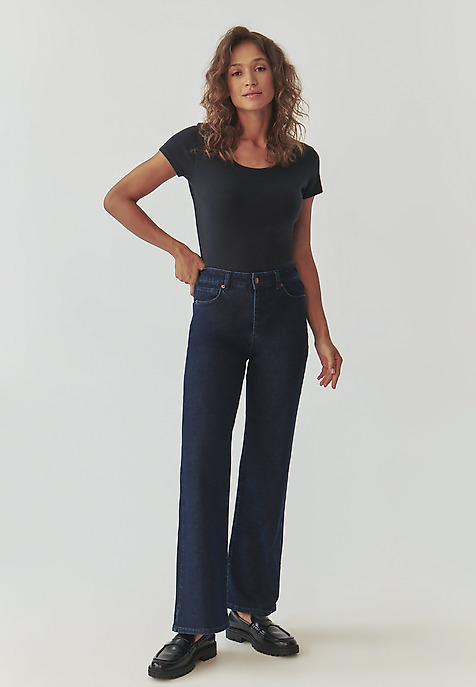 FITTED LADIES’ COTTON T-SHIRT - ANTONINA NAVY BLUE 2
