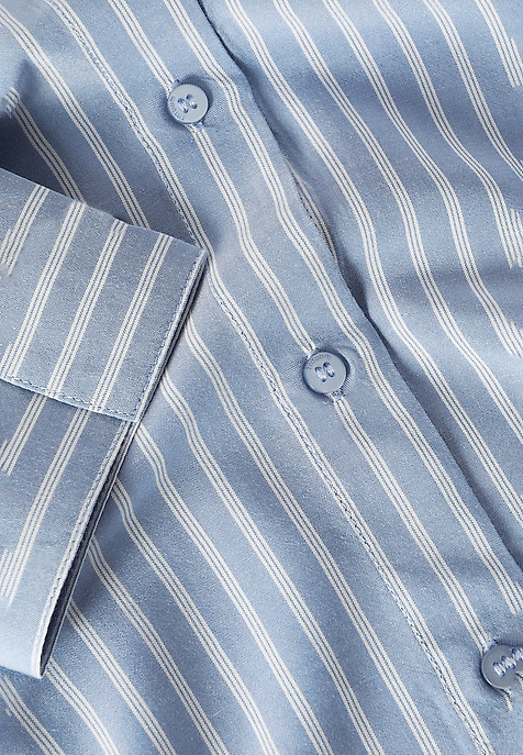 LADIES’ STRIPED TUNIC SHIRT - MALIBU 1 BLUE 2