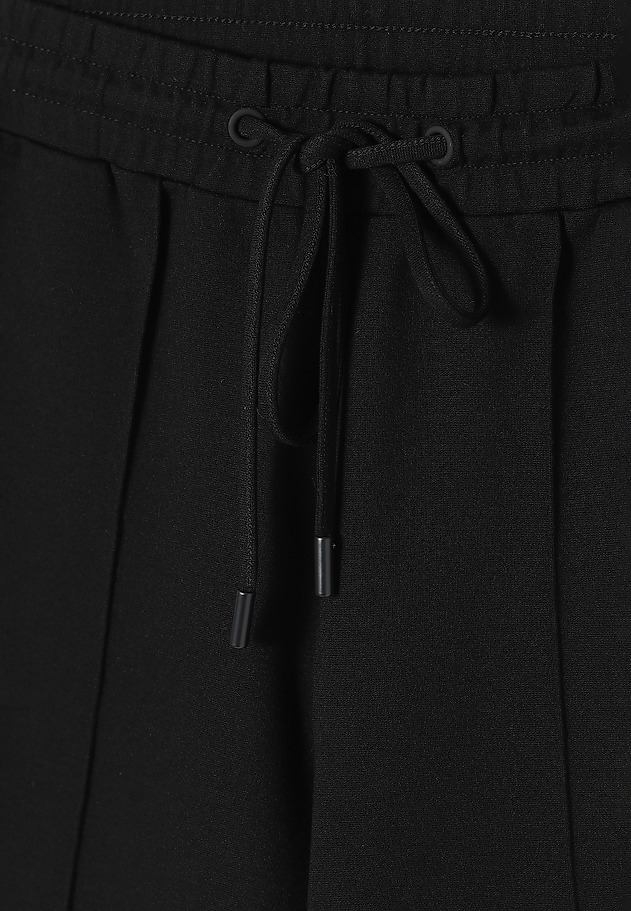 PANTALONI DE DAMĂ TRICOTAȚI, CU DUNGI LAMPIKO PANTALONI DE DAMĂ TRICOTAȚI, CU DUNGI LAMPIKO NEGRU 5