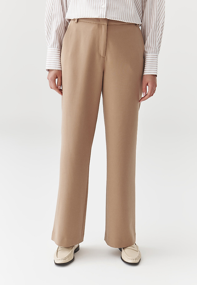 WIDE-LEG TROUSERS — TIARO WIDE-LEG TROUSERS — TIARO BEŻOWY 2