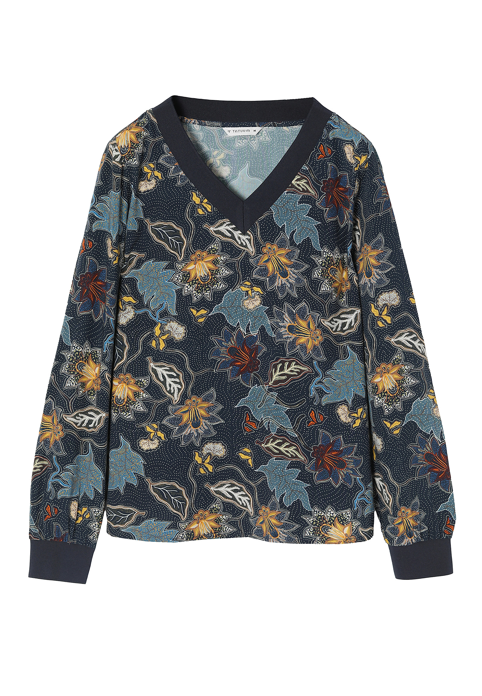 LADIES’ PATTERNED BLOUSE WITH V-SHAPE NECKLINE WIKAMI LADIES’ PATTERNED BLOUSE WITH V-SHAPE NECKLINE WIKAMI MULTICOLOR 90885