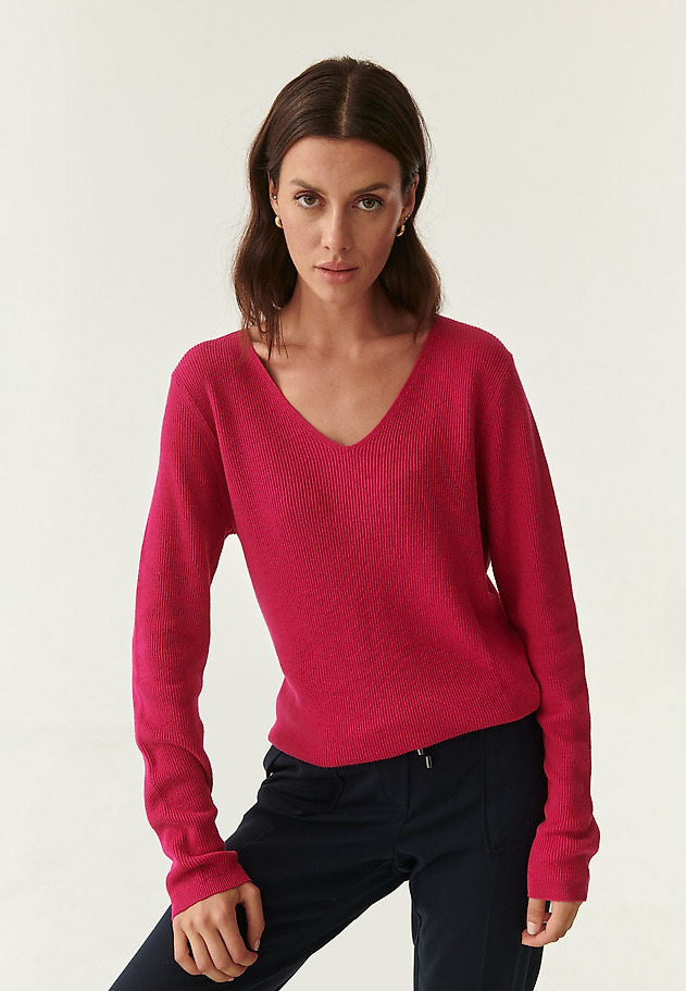 SWETER DAMSKI PREMIUM SPALKA SWETER DAMSKI PREMIUM SPALKA CZERWONY 1