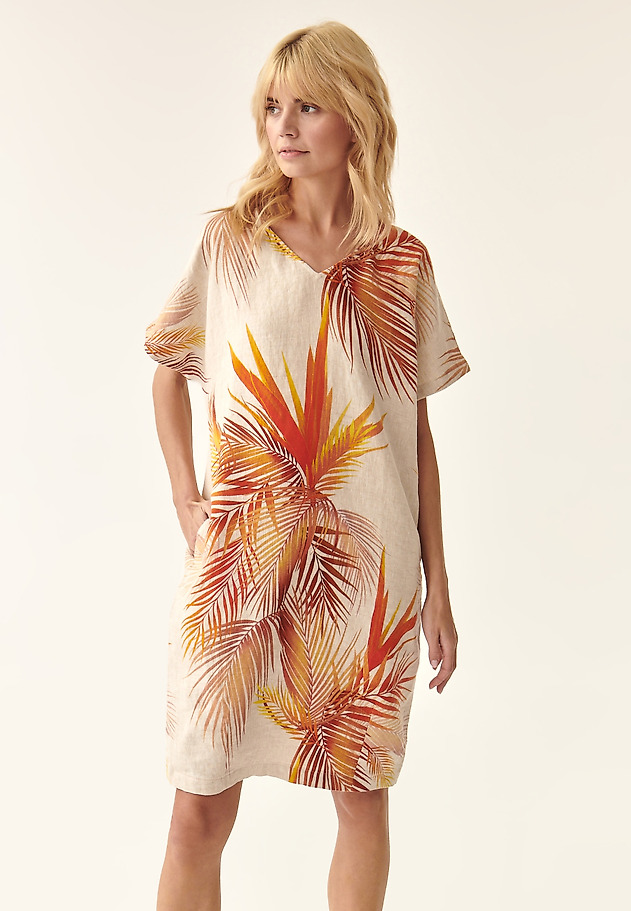LINEN OVERSIZED DRESS OWERTI 1 LINEN OVERSIZED DRESS OWERTI 1 MULTIKOLOR 1
