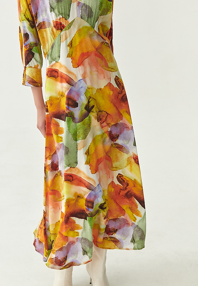 LADIES' MAXI DRESS WITH PRINT KORA LADIES' MAXI DRESS WITH PRINT KORA MULTIKOLOR 5