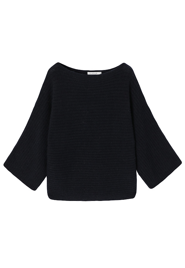 WOOL KIMONO SWEATER - EMPIRE WOOL KIMONO SWEATER - EMPIRE NAVY BLUE 7