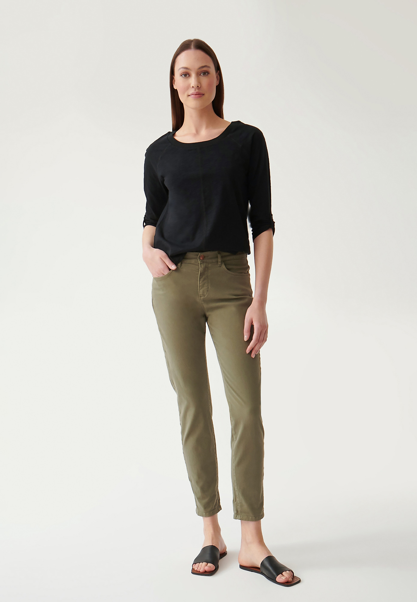 SPODNIE DAMSKIE DENIMOWE DEZIRA SPODNIE DAMSKIE DENIMOWE DEZIRA KHAKI 89250