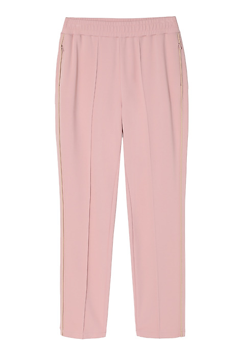 LADIES’ TROUSERS WITH CONTRASTING STRIPES - LAMIKO 1 PINK 2