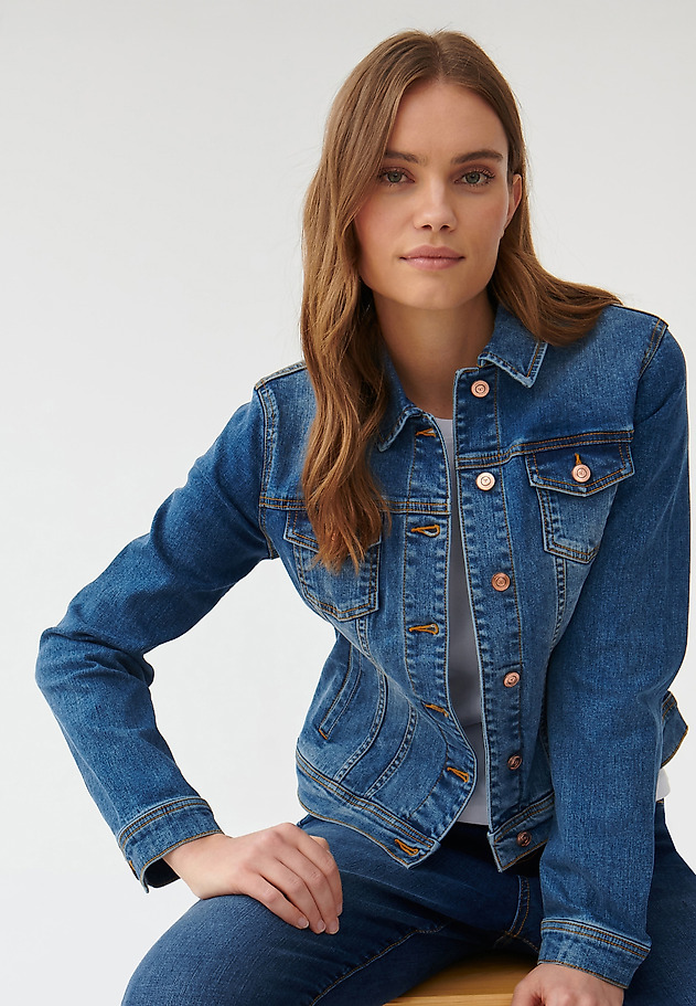 GEACĂ DE DAMĂ DIN DENIM BESKA GEACĂ DE DAMĂ DIN DENIM BESKA ALBASTRU 6
