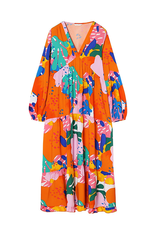 BLOOMING COLLECTION: LOOSE MIDI DRESS NANAMI BLOOMING COLLECTION: LOOSE MIDI DRESS NANAMI MULTIKOLOR 6