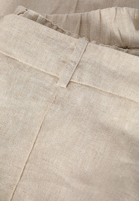 LADIES’ LINEN CIGARILLOS - MILO BEIGE 2