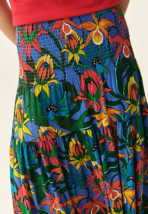 LADIES' FLORAL SKIRT  EFIA 4 MULTICOLOR 2