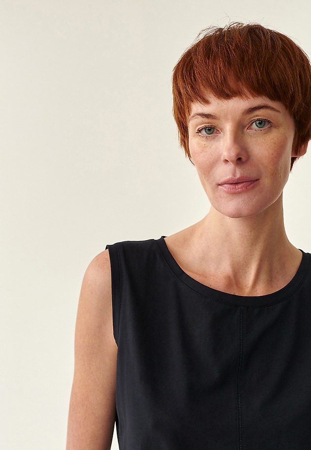 LADIES' SLEEVELESS BLOUSE FASATI LADIES' SLEEVELESS BLOUSE FASATI NAVY BLUE 1