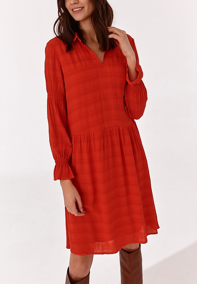 RAYON DRESS DRAMIA RAYON DRESS DRAMIA CZERWONY 4
