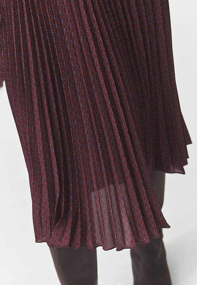 FABRIC MIDI SKIRT WITH ORIGINAL PATTERN — BARI 1 FABRIC MIDI SKIRT WITH ORIGINAL PATTERN — BARI 1 MULTIKOLOR 4