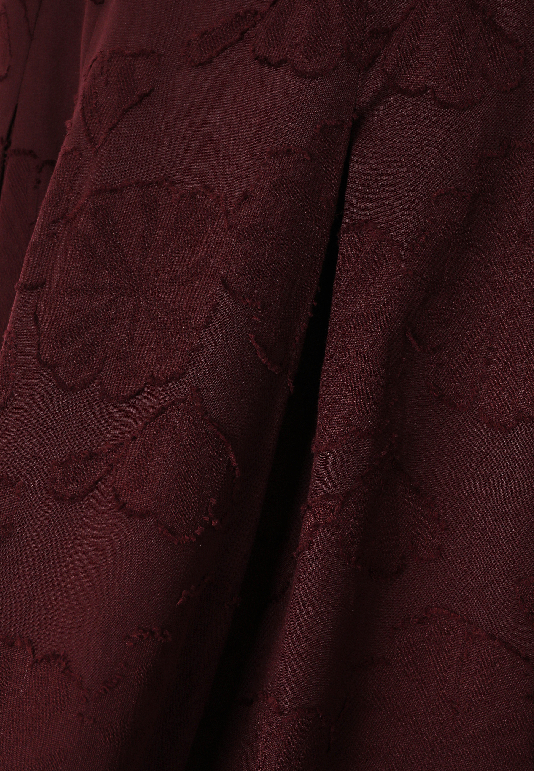 ROZKLOSZOWANA SPÓDNICA MIDI - TAFTIKO 2 CZERWONY 2