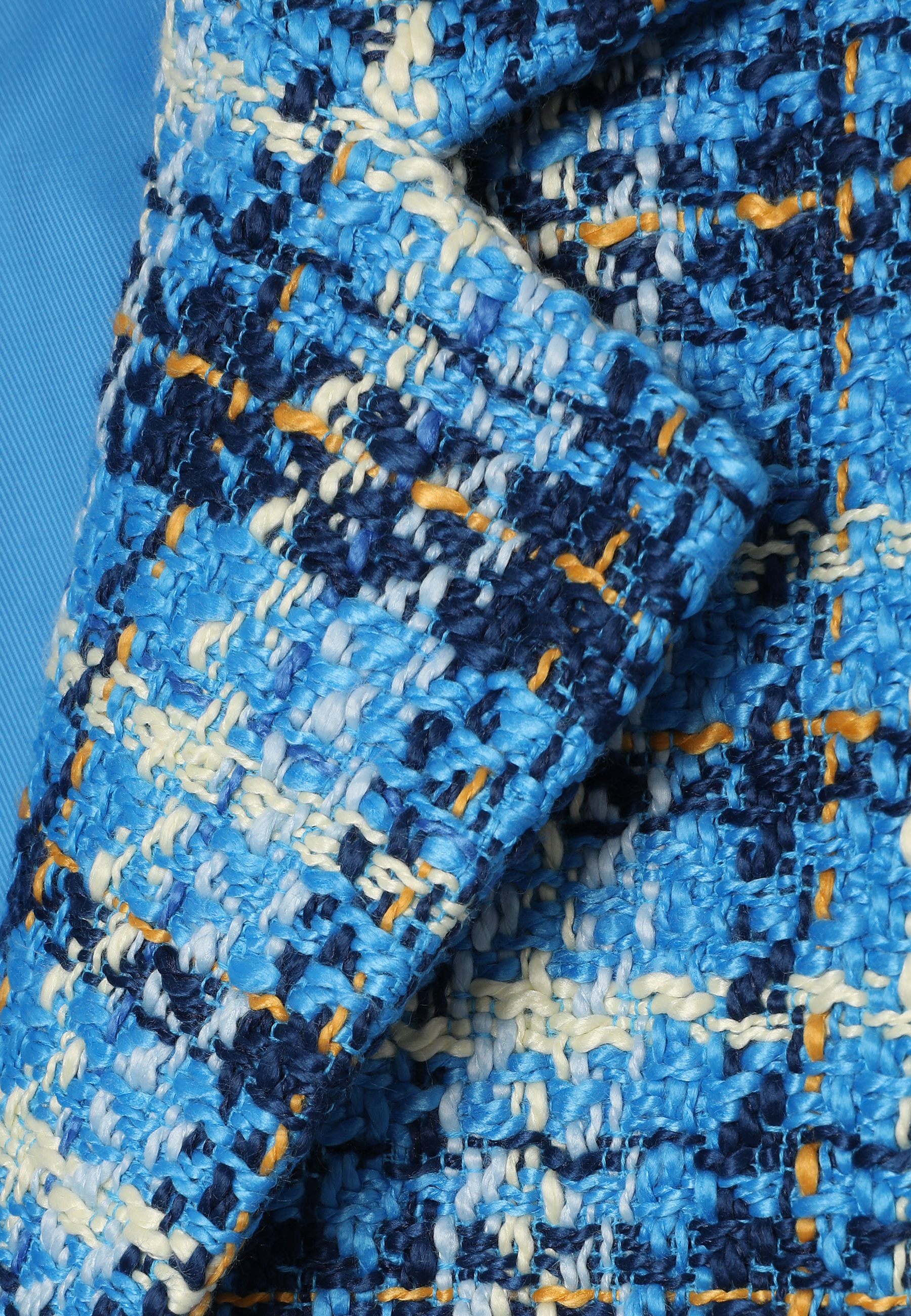 TKANINOWY PŁASZCZ W KRATKĘ - MORWIA