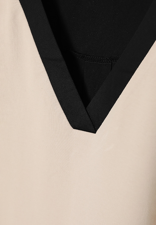 LADIES’ A-LINE DRESS WITH A CONTRASTING BACK - KOKOMI LADIES’ A-LINE DRESS WITH A CONTRASTING BACK - KOKOMI MULTIKOLOR 7