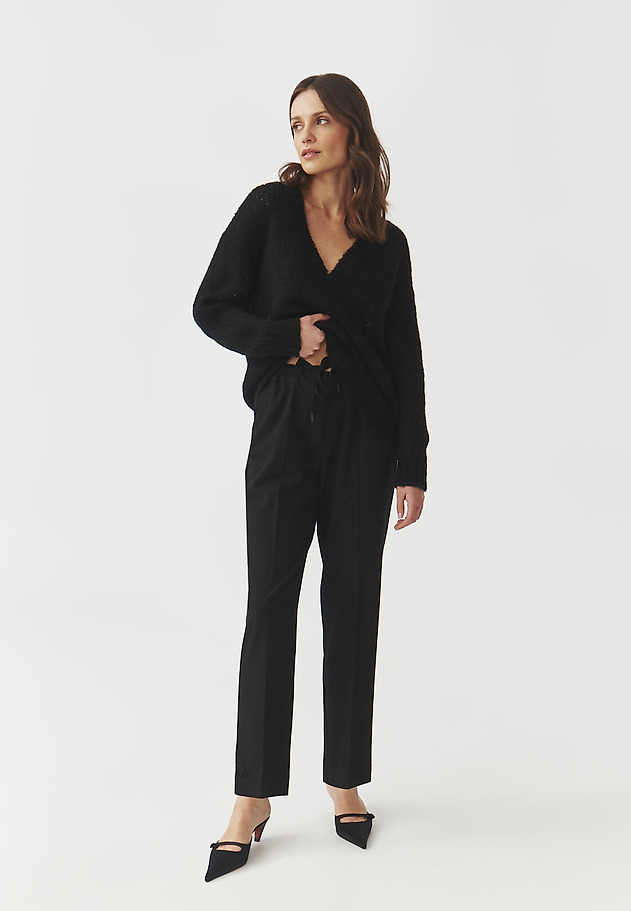 PANTALONII DIN VISCOZĂ, CU CRAC LARG — SIKO 1 PANTALONII DIN VISCOZĂ, CU CRAC LARG — SIKO 1 NEGRU 1