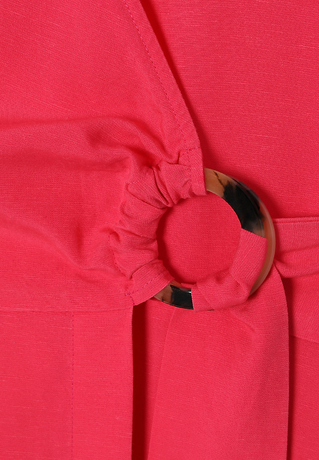 ENVELOPE DRESS WITH LYOCELL AND LINEN — ZIANA ENVELOPE DRESS WITH LYOCELL AND LINEN — ZIANA CZERWONY 8