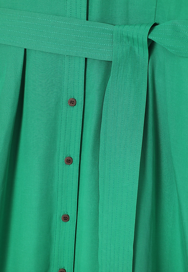 SHORT SLEEVE SHIRT DRESS - NICOLETTA 1 SHORT SLEEVE SHIRT DRESS - NICOLETTA 1 ZIELONY 8
