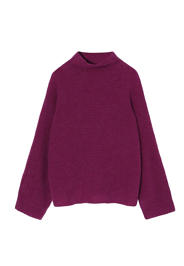 LADIES' TURTLENECK JUMPER WITH WIDE SLEEVES — MAZZY 1 LADIES' TURTLENECK JUMPER WITH WIDE SLEEVES — MAZZY 1 FIOLETOWY 6