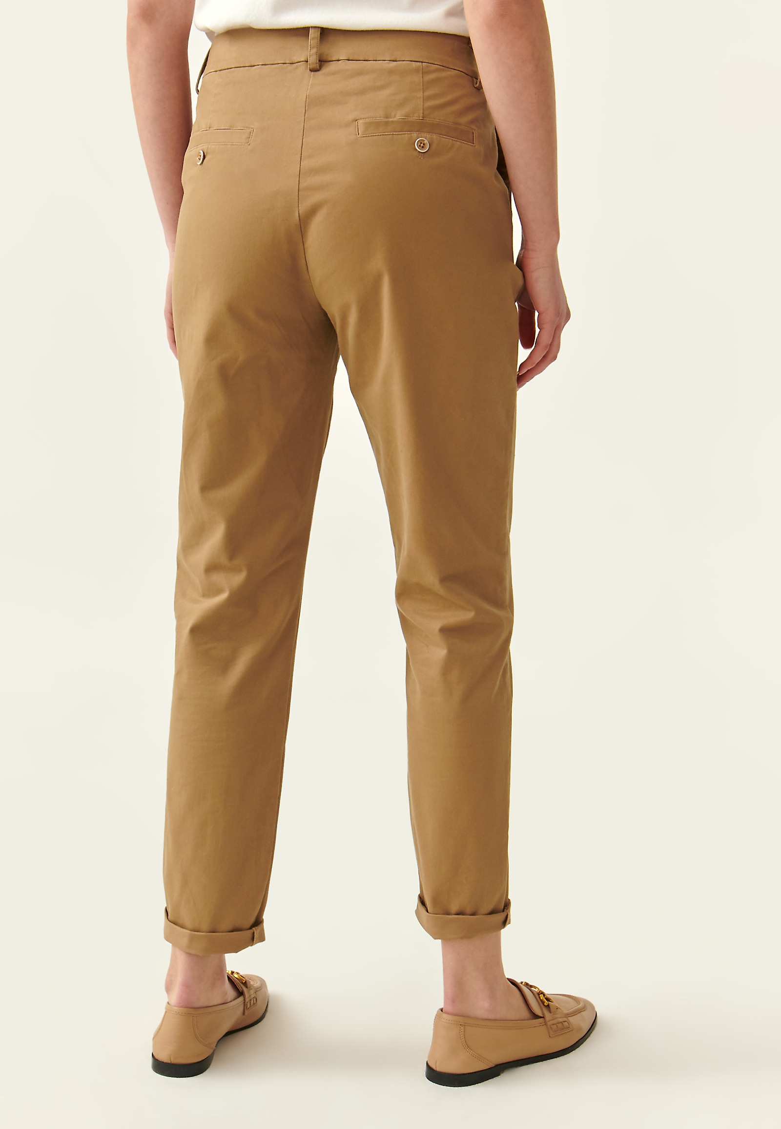 SPODNIE DAMSKIE TYPU CHINO MISA SPODNIE DAMSKIE TYPU CHINO MISA BEŻOWY 85766