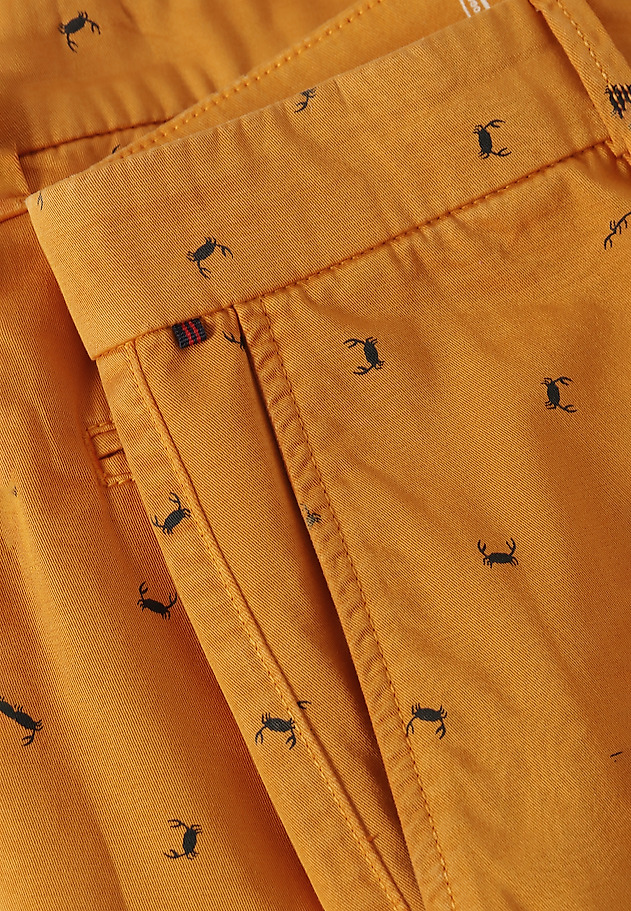 PANTALONI SCURȚI PENTRU BĂRBAȚI JOE 2A PANTALONI SCURȚI PENTRU BĂRBAȚI JOE 2A PORTOCALIU 5