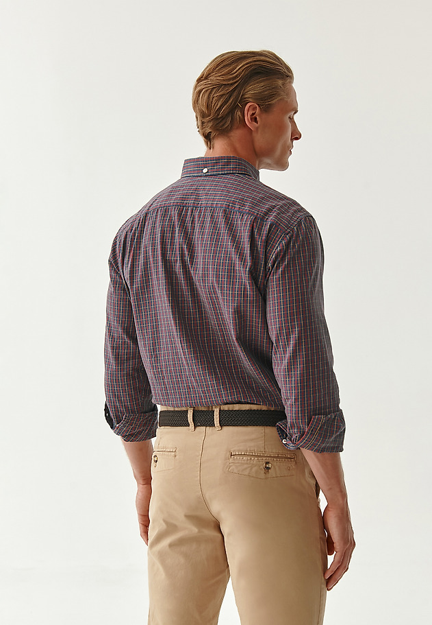 MEN'S CHECKERED SHIRT CHARLES 1 CLASSIC MEN'S CHECKERED SHIRT CHARLES 1 CLASSIC RED 2