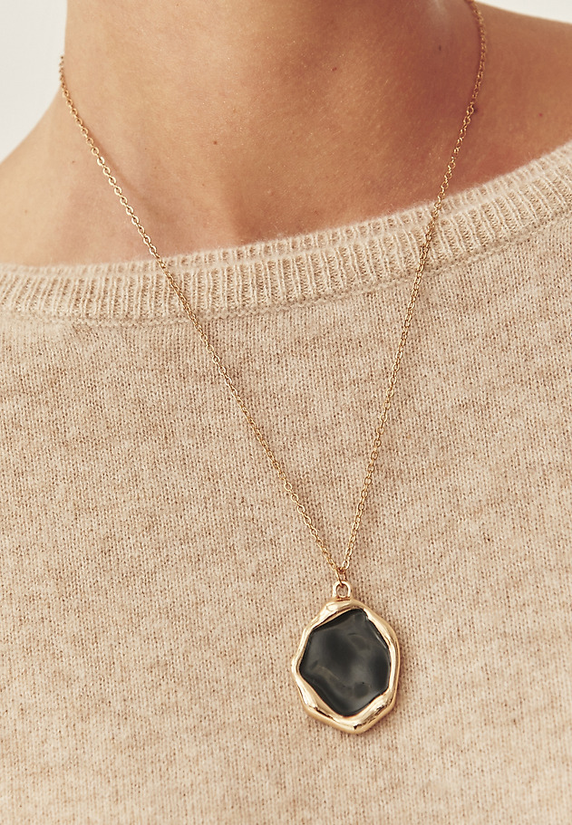 STYLISH NECKLACE ON A CHAIN - JEWELLO STYLISH NECKLACE ON A CHAIN - JEWELLO BLACK 3