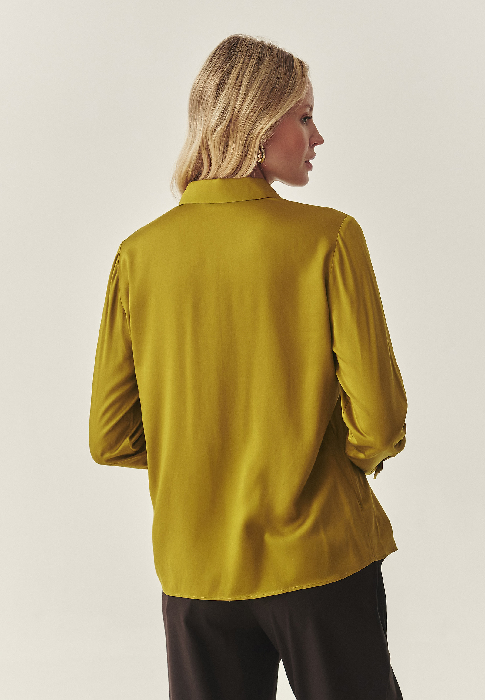 CĂMAȘĂ DIN SATIN CU TENCEL™ LYOCELL - NIKOLA CĂMAȘĂ DIN SATIN CU TENCEL™ LYOCELL - NIKOLA VERDE 117421