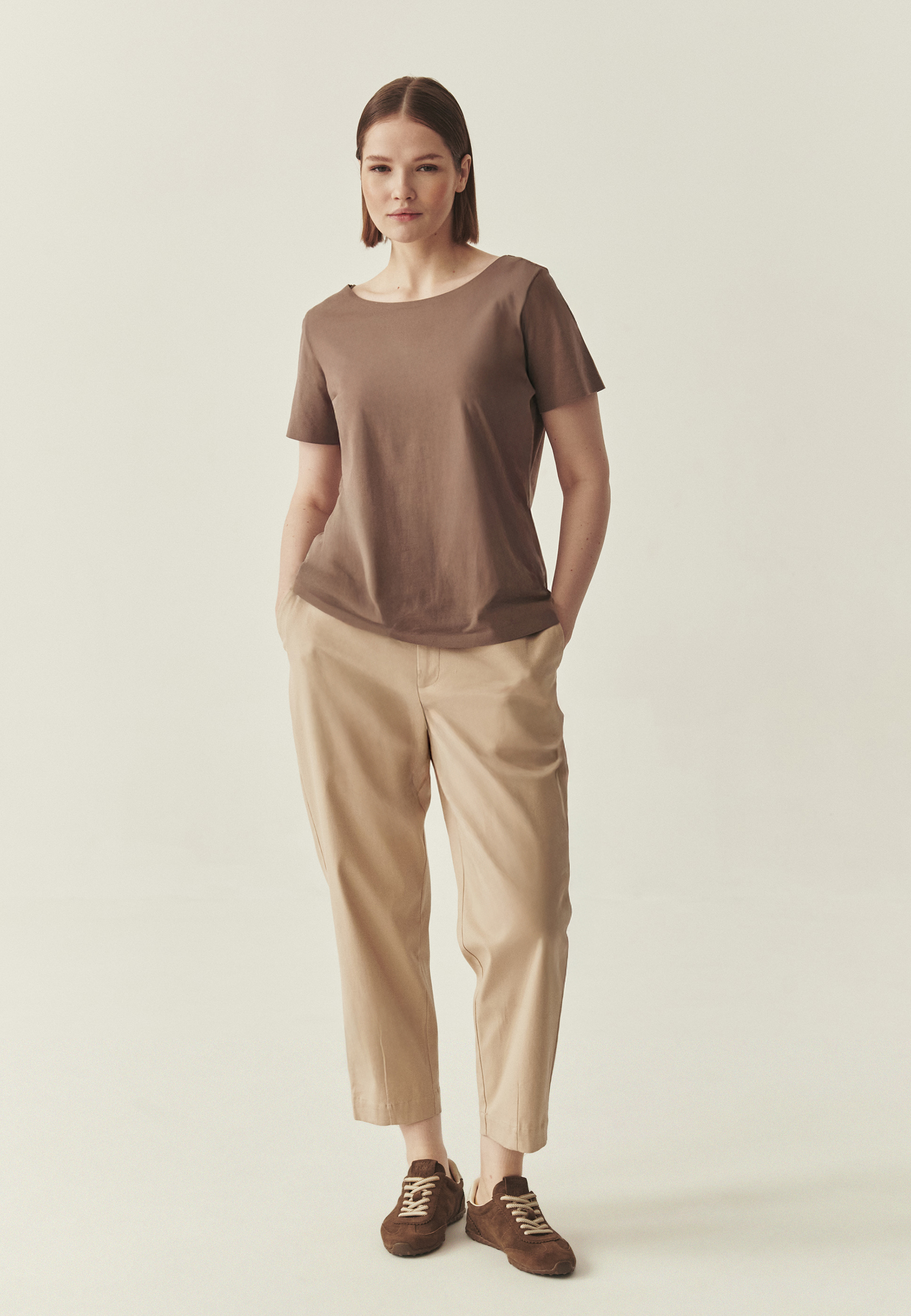 DOPASOWANA BLUZKA Z BAWEŁNĄ - MIKAJA