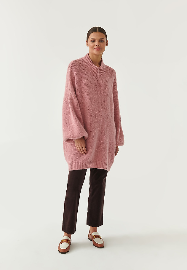 LADIES' PULLOVER WITH WIDE SLEEVE ZOMIA LADIES' PULLOVER WITH WIDE SLEEVE ZOMIA RÓŻOWY 5