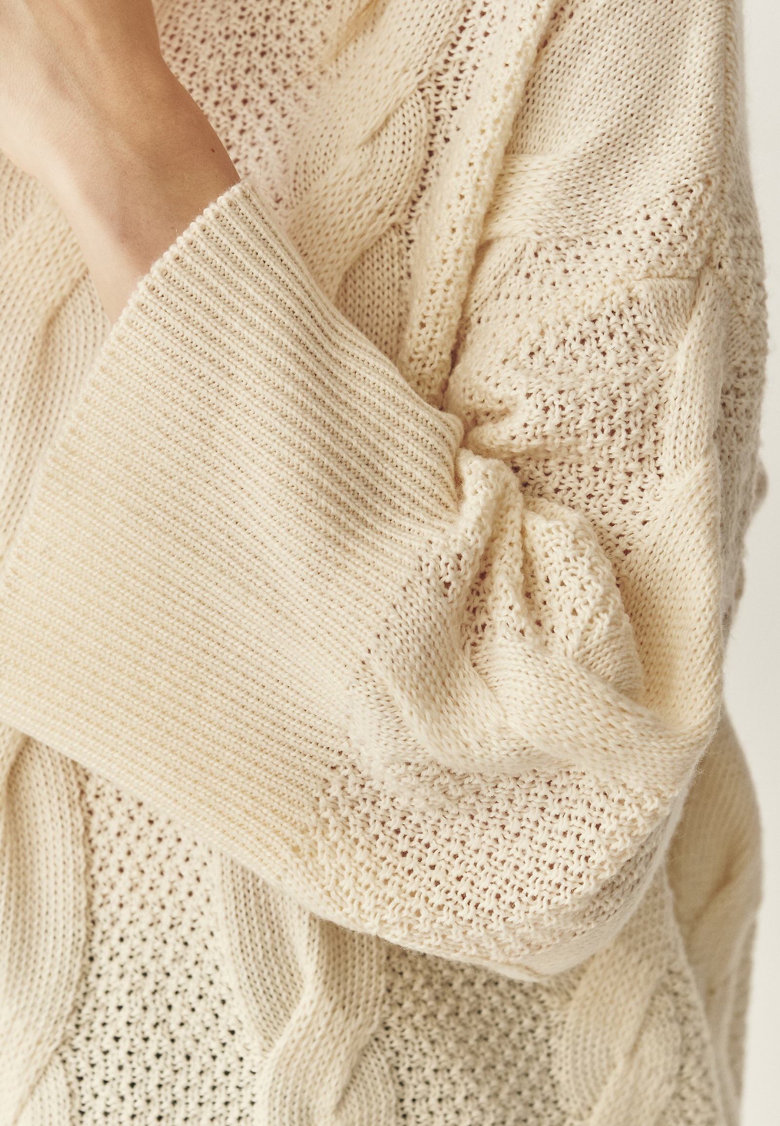 CASUALOWY SWETER Z KASZMIREM - WILLMA CASUALOWY SWETER Z KASZMIREM - WILLMA BEŻOWY 117482