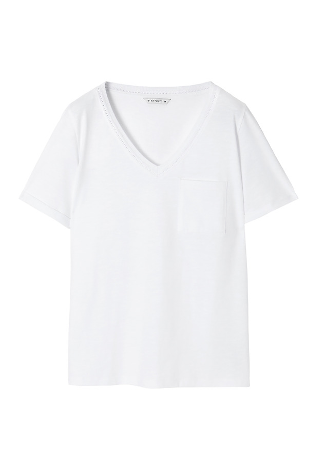 LADIES' T-SHIRT WITH A POCKET MIMI LADIES' T-SHIRT WITH A POCKET MIMI WHITE 5