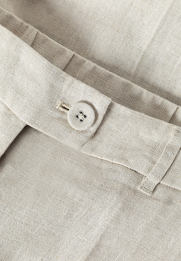 LINEN SUIT TROUSERS WITH STRAIGHT LEG - IMI LINEN SUIT TROUSERS WITH STRAIGHT LEG - IMI BEŻOWY 6