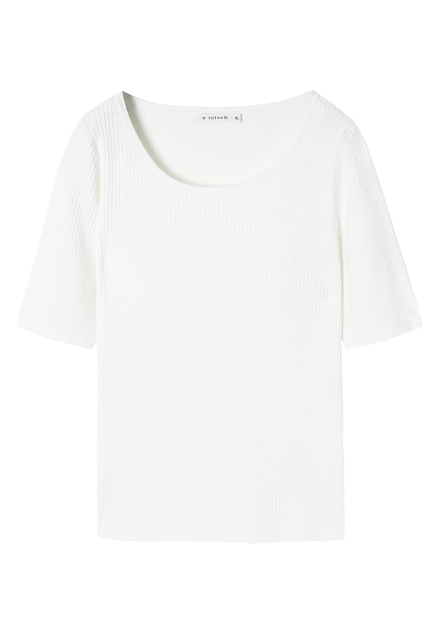 LADIES’ FITTED RIBBED SWEATER - RIBA LADIES’ FITTED RIBBED SWEATER - RIBA ECRU 6