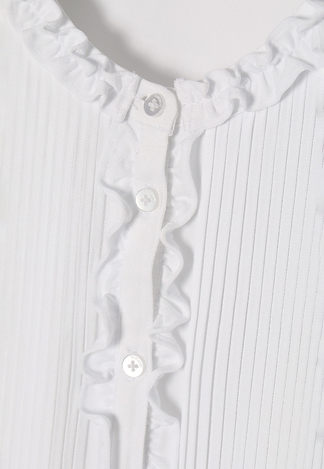 DECORATIVE LADIES’ SHIRT WITH A STAND-UP COLLAR KORO DECORATIVE LADIES’ SHIRT WITH A STAND-UP COLLAR KORO BIAŁY 8
